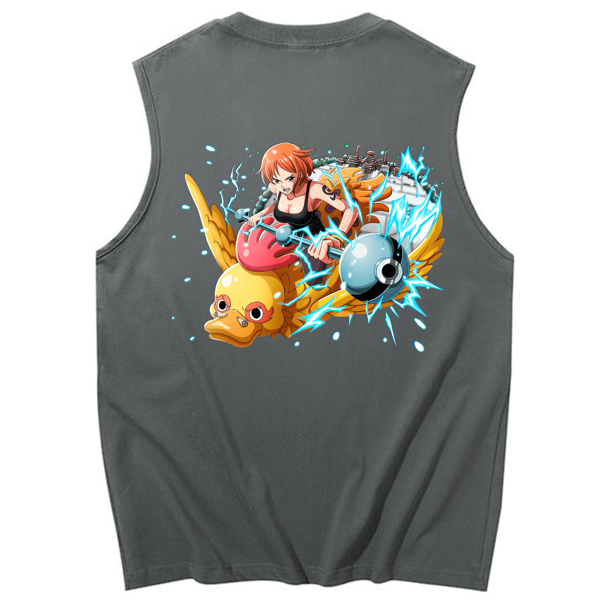 ワンピース ナミ ONE PIECE Nami コットン100％タンクトップ（背面プリント）
